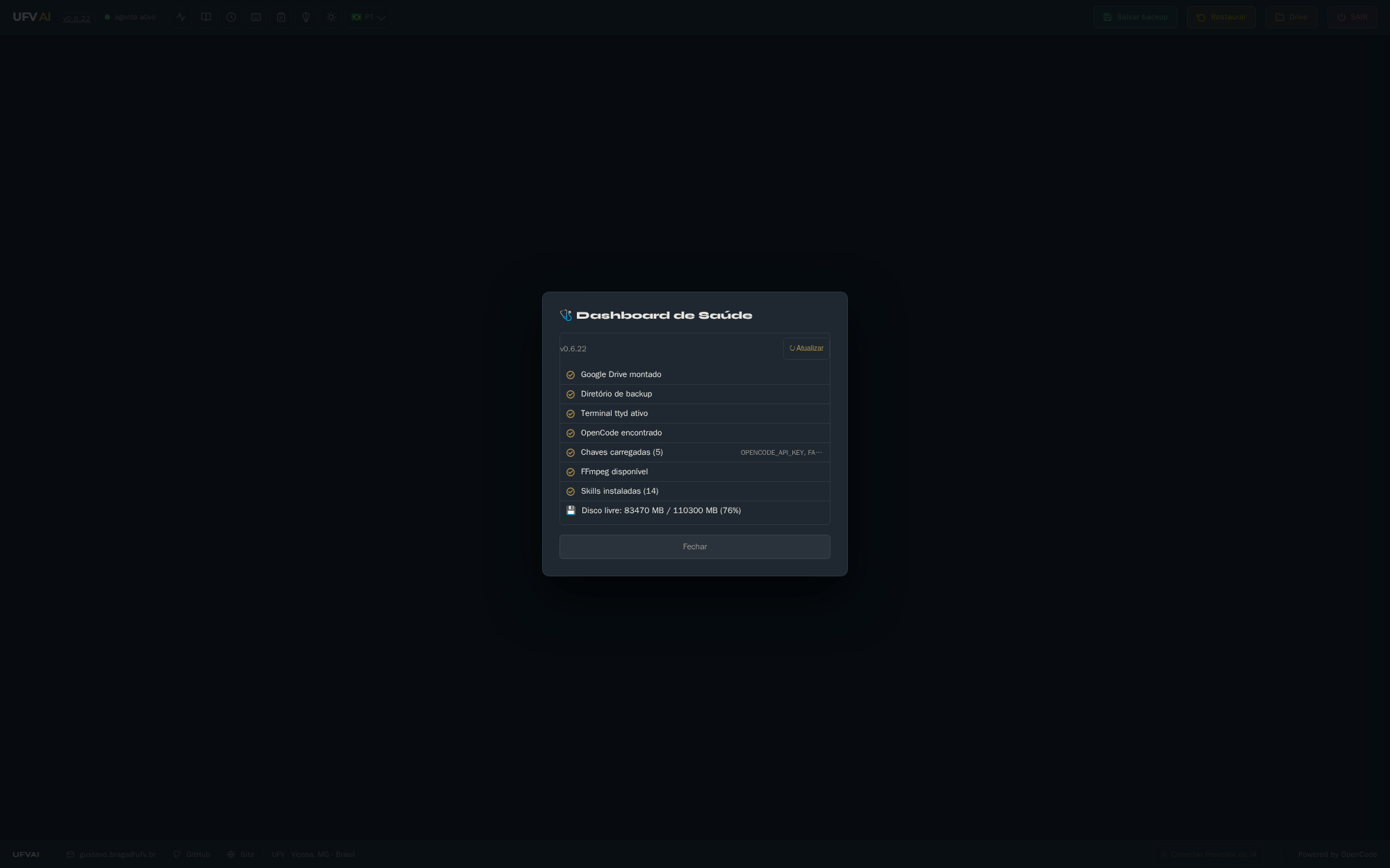 Dashboard de saúde